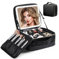 LED-Lit Travel Makeup Case