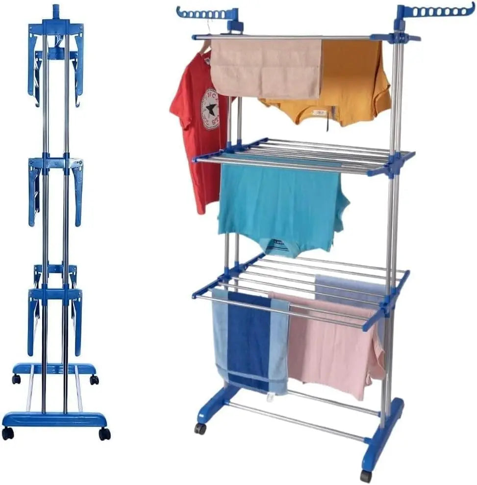 4-Tier Rotating Laundry Rack (Wide)