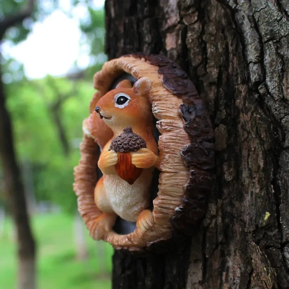 Woodland Squirrel Garden Statue