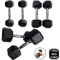 Hex Grip Dumbbell Pair