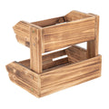 2-Tier Wooden Produce Stand