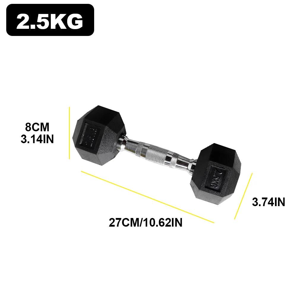 Hex Grip Dumbbell Pair