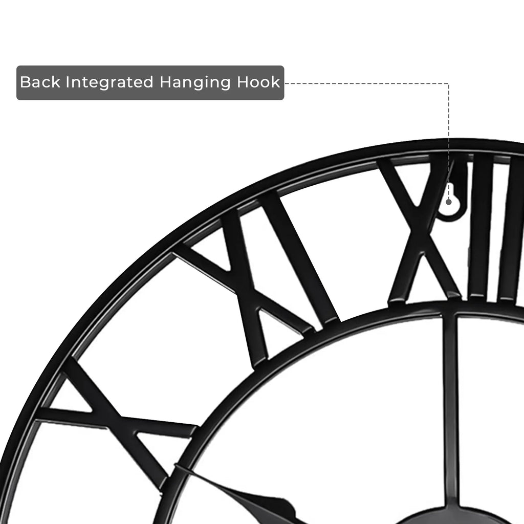 Roman Numeral Garden Clock, 60cm