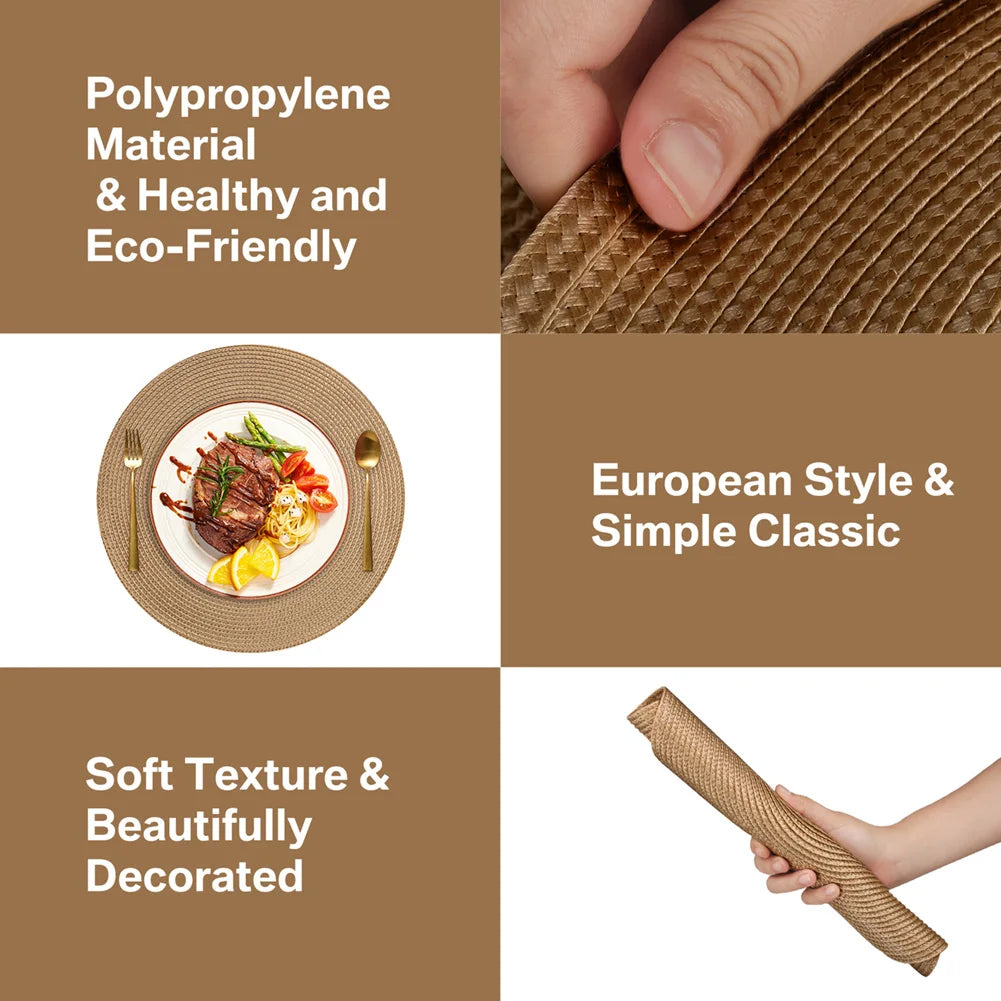 Braided Table Placemats, Set of 6