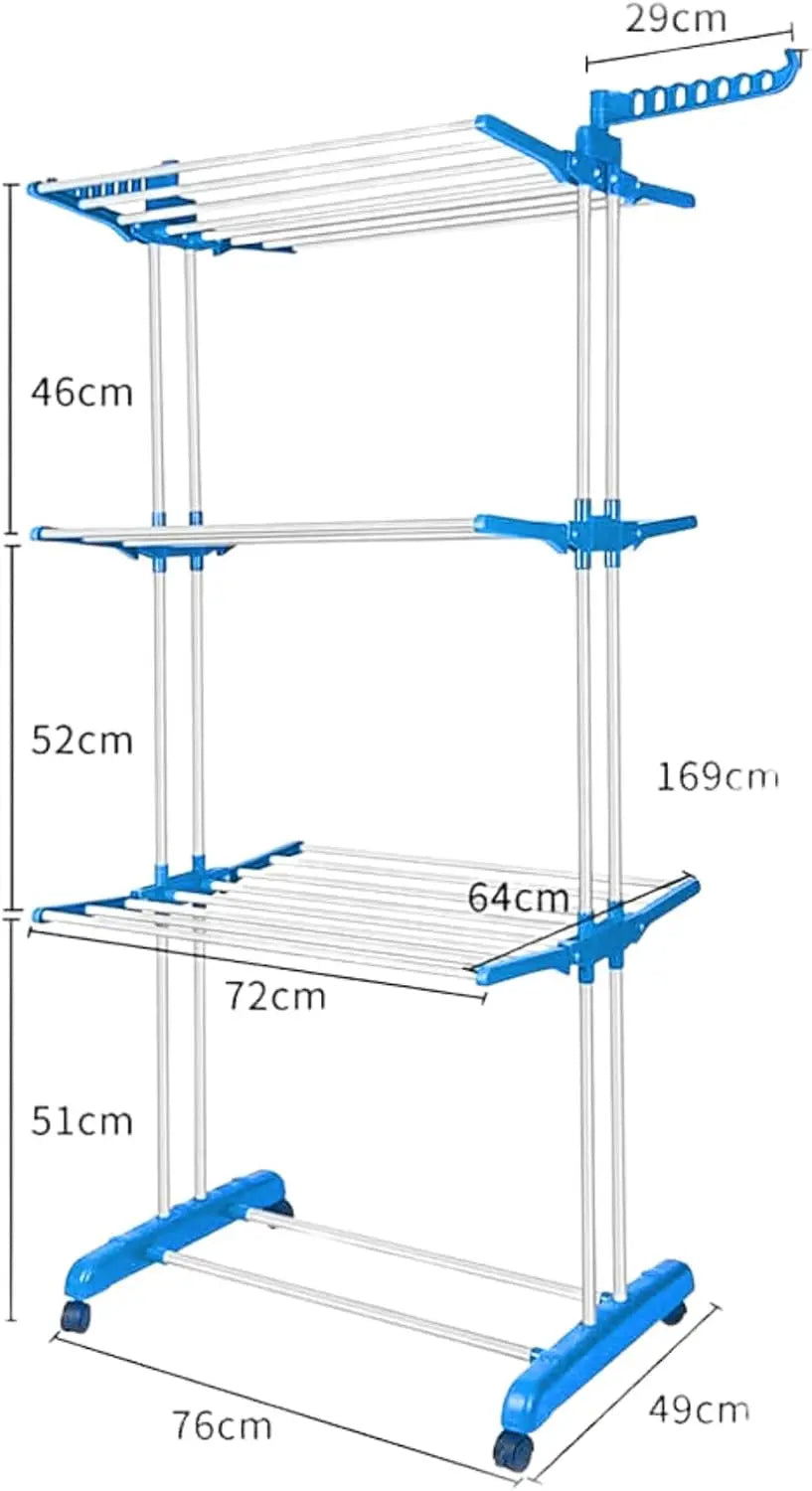 4-Tier Rotating Laundry Rack