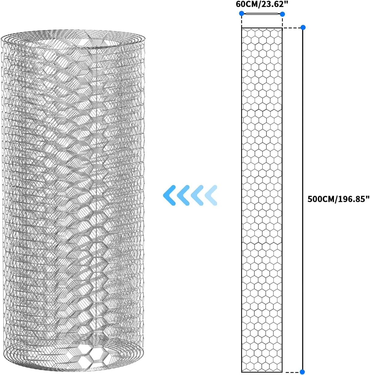 Galvanized Garden Fencing