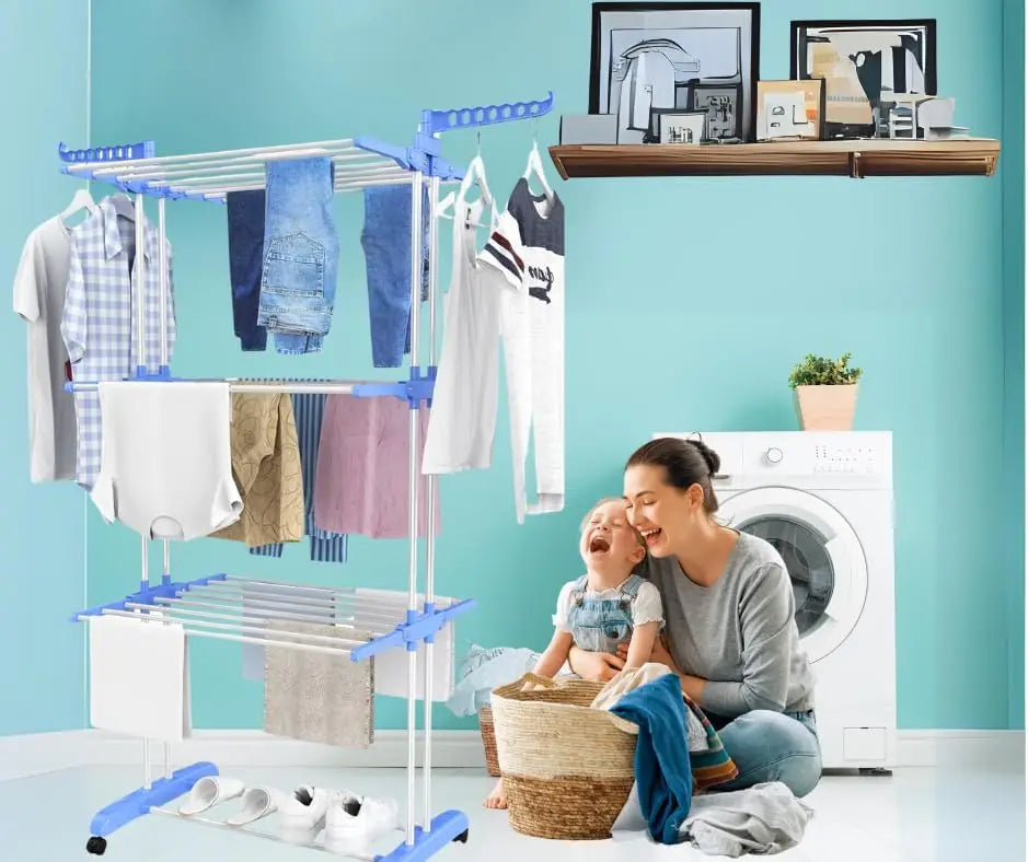 4-Tier Rotating Laundry Rack