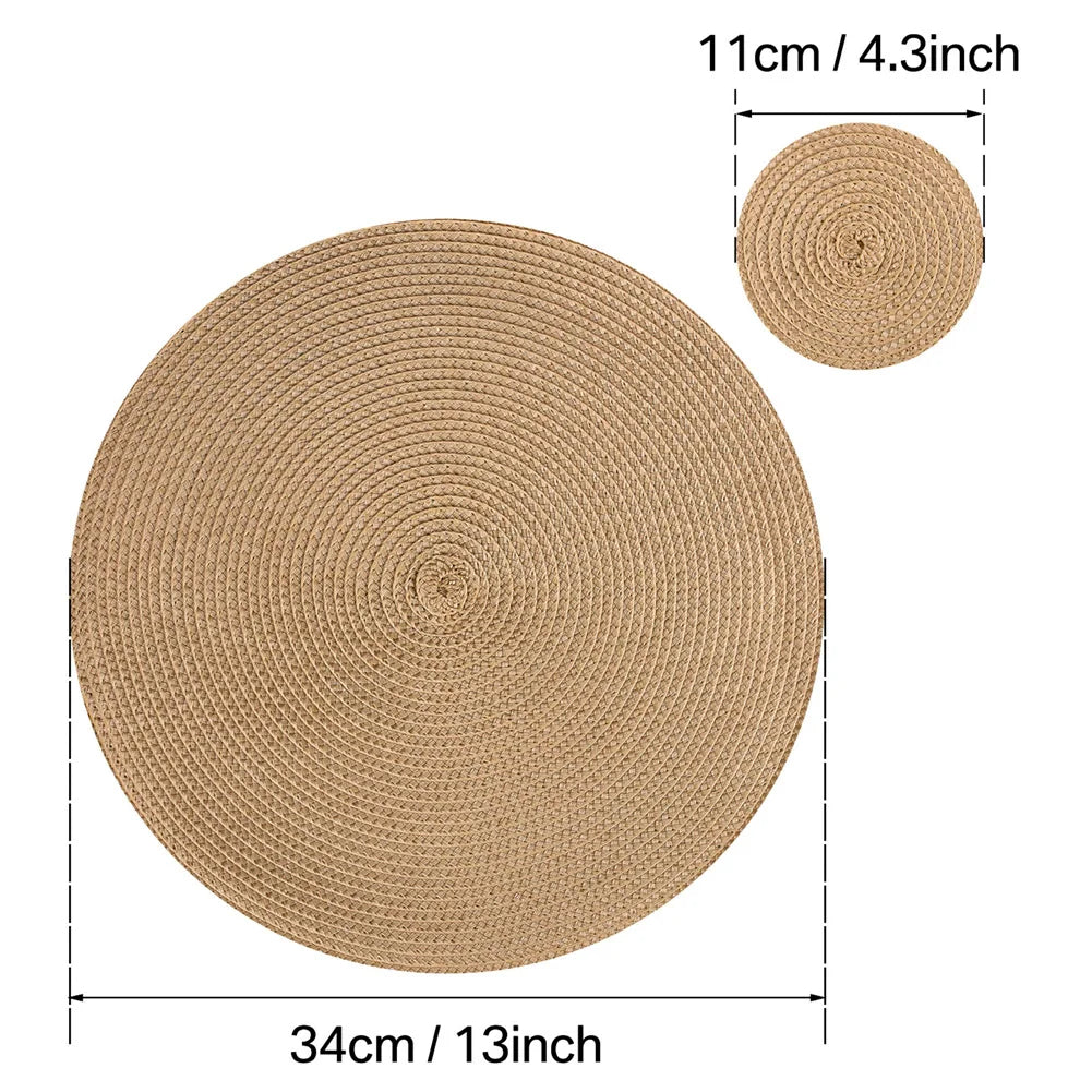 Braided Table Placemats, Set of 6