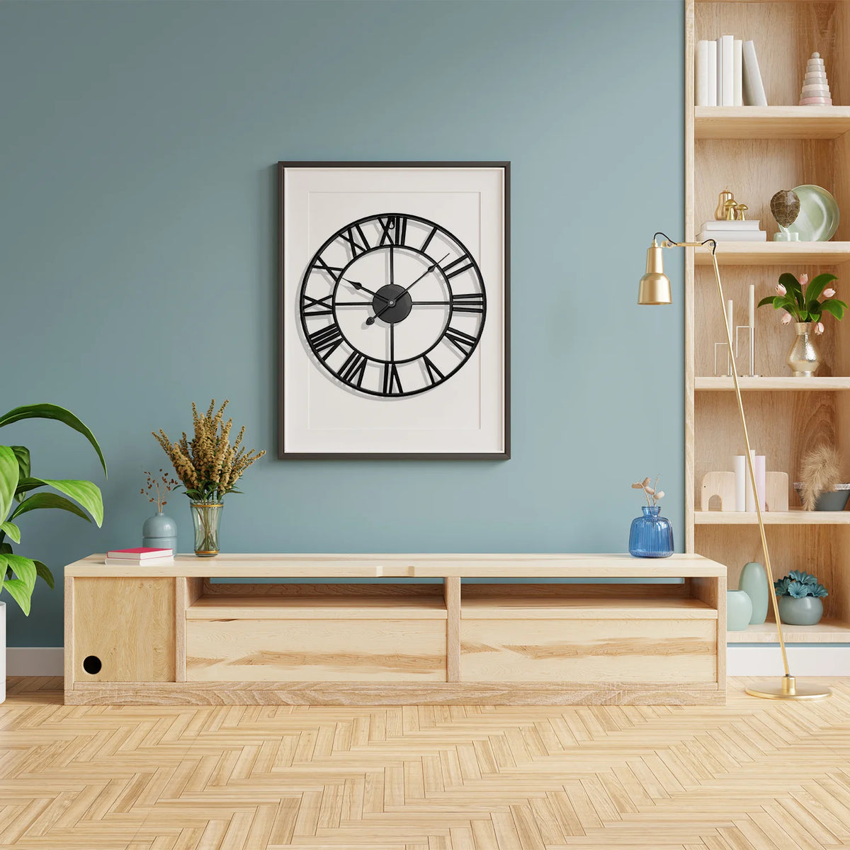 Roman Numeral Garden Clock, 60cm