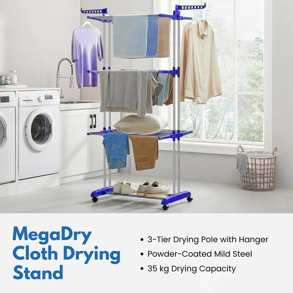 4-Tier Rotating Laundry Rack