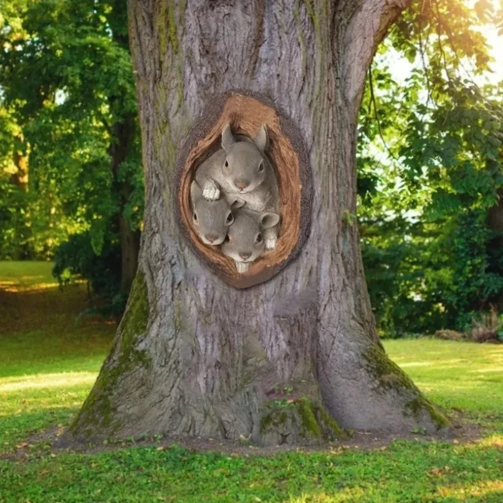 Woodland Squirrel Garden Statue