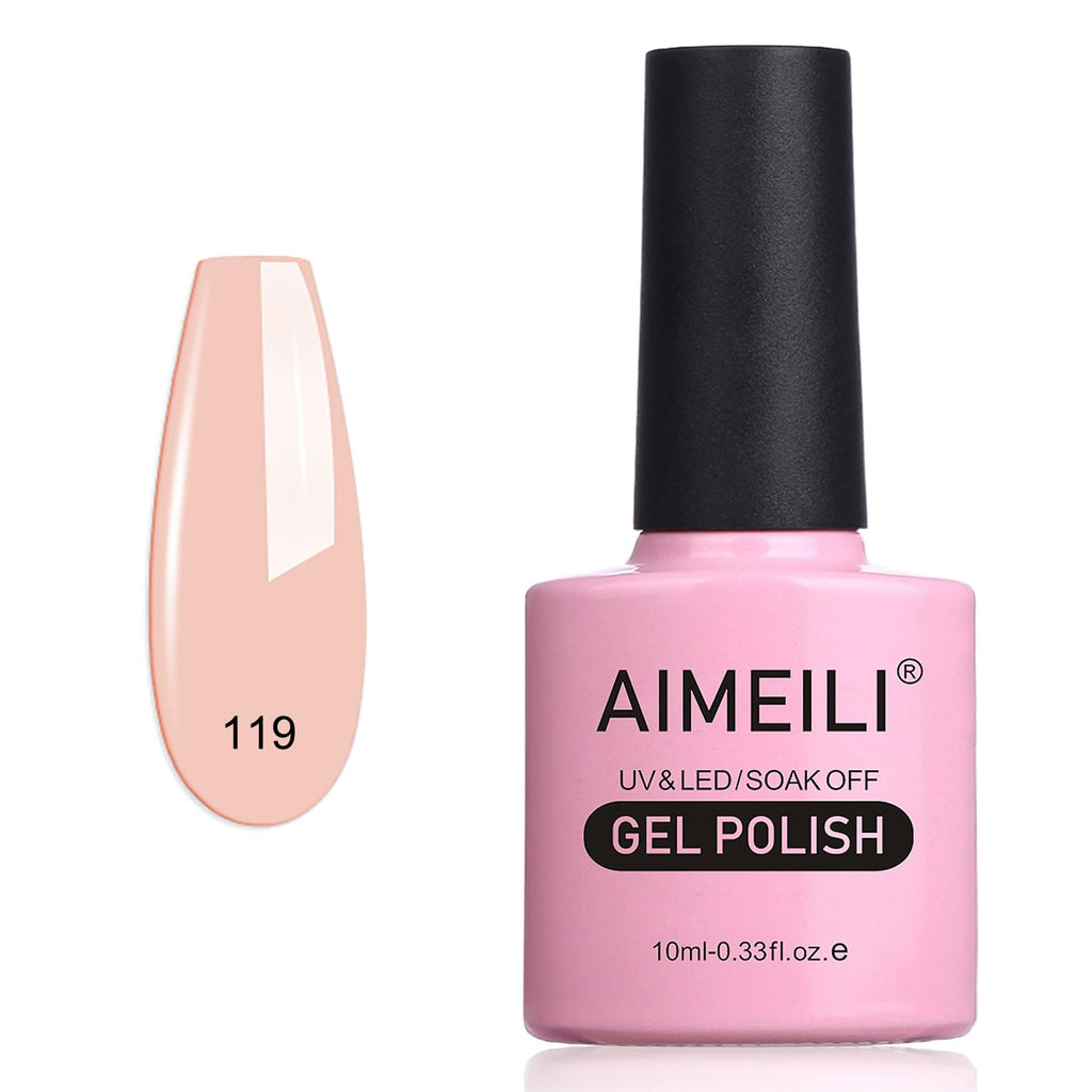 AIMEILI Gel Nail Polish, UV LED Soak Off Nail Art Manicure Pedicure Ideal for Salon Studios & Home Use, Long Lasting & Easy to Apply - (464) 10ml