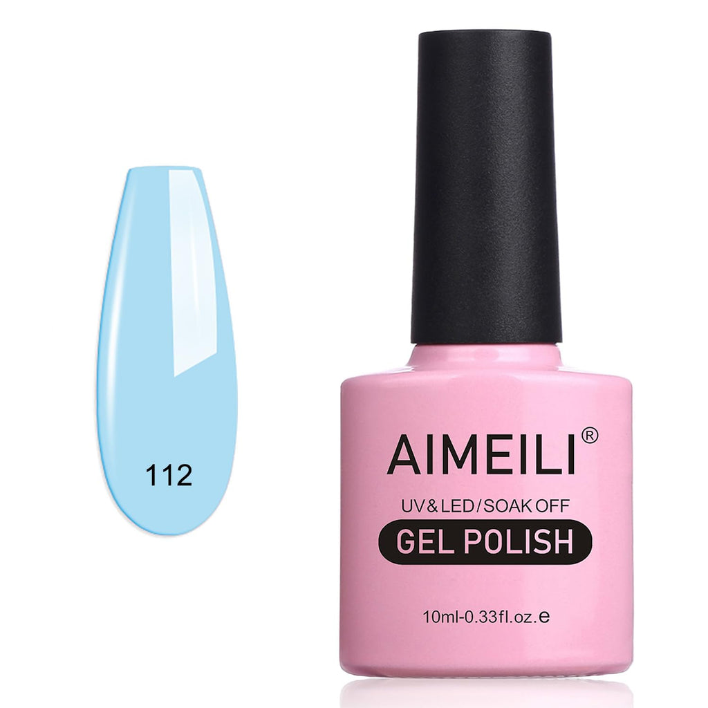 AIMEILI Gel Nail Polish, UV LED Soak Off Nail Art Manicure Pedicure Ideal for Salon Studios & Home Use, Long Lasting & Easy to Apply - (464) 10ml