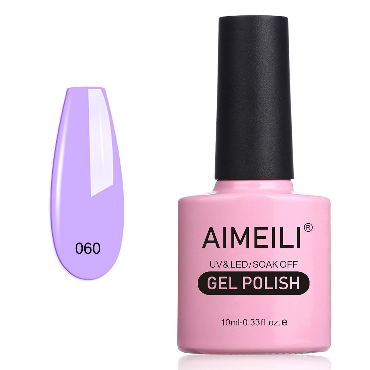 AIMEILI Gel Nail Polish, UV LED Soak Off Nail Art Manicure Pedicure Ideal for Salon Studios & Home Use, Long Lasting & Easy to Apply - (464) 10ml