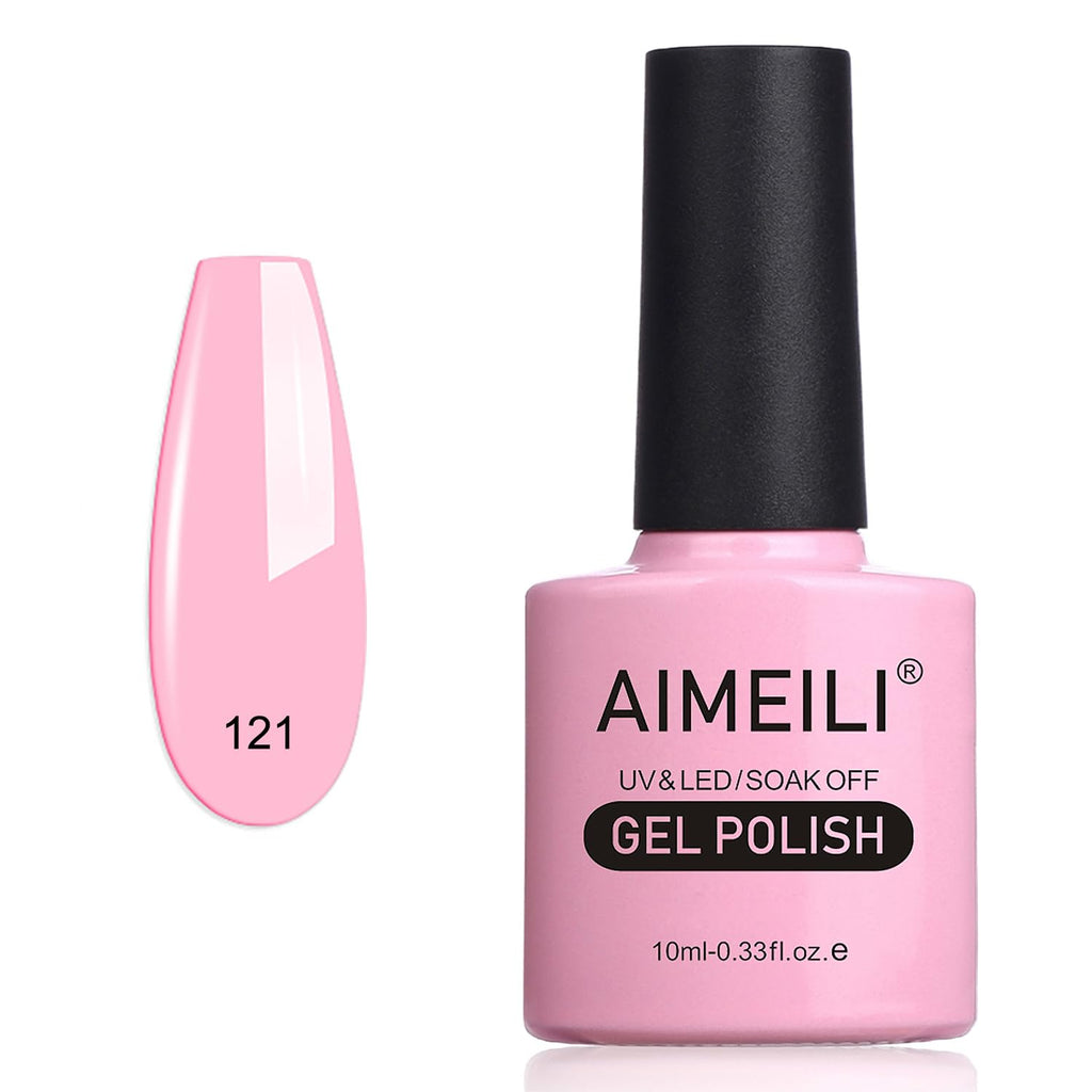 AIMEILI Gel Nail Polish, UV LED Soak Off Nail Art Manicure Pedicure Ideal for Salon Studios & Home Use, Long Lasting & Easy to Apply - (464) 10ml