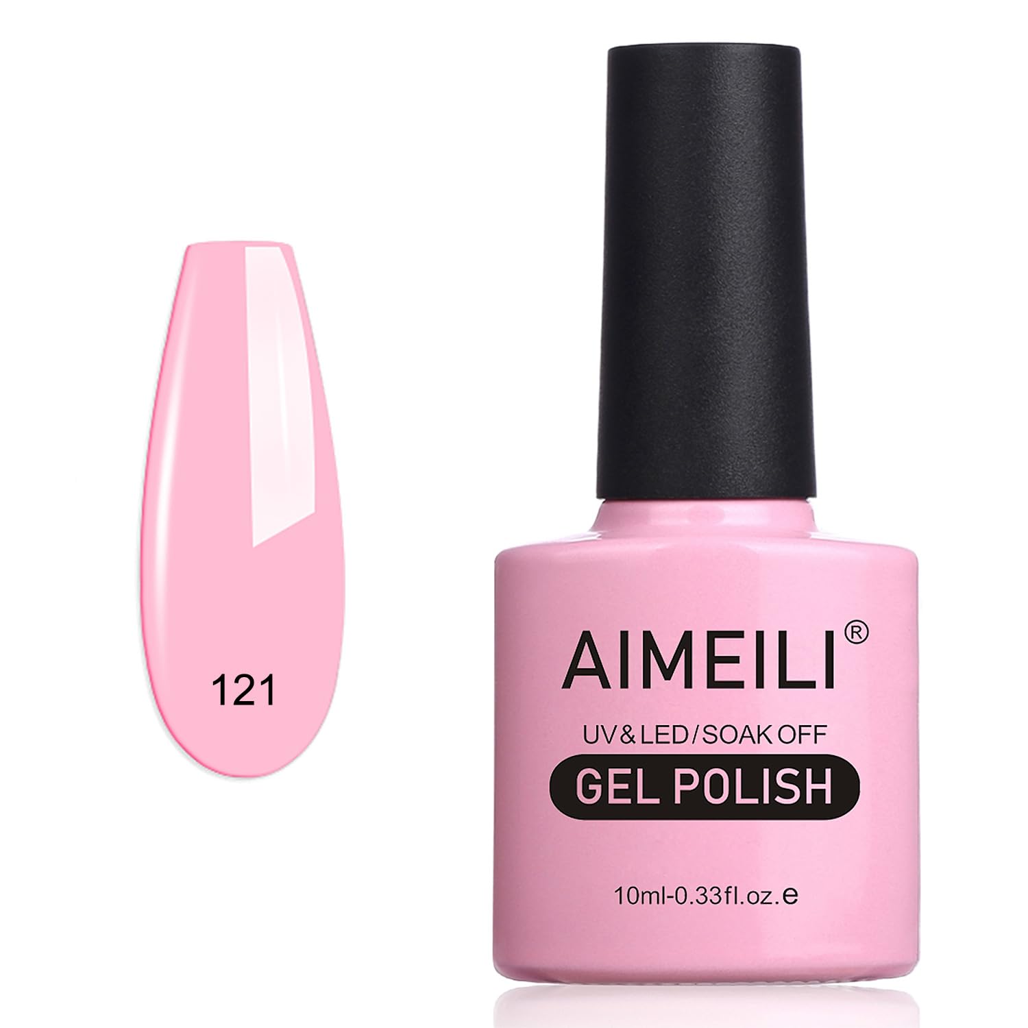 AIMEILI Gel Nail Polish, UV LED Soak Off Nail Art Manicure Pedicure Ideal for Salon Studios & Home Use, Long Lasting & Easy to Apply - (464) 10ml