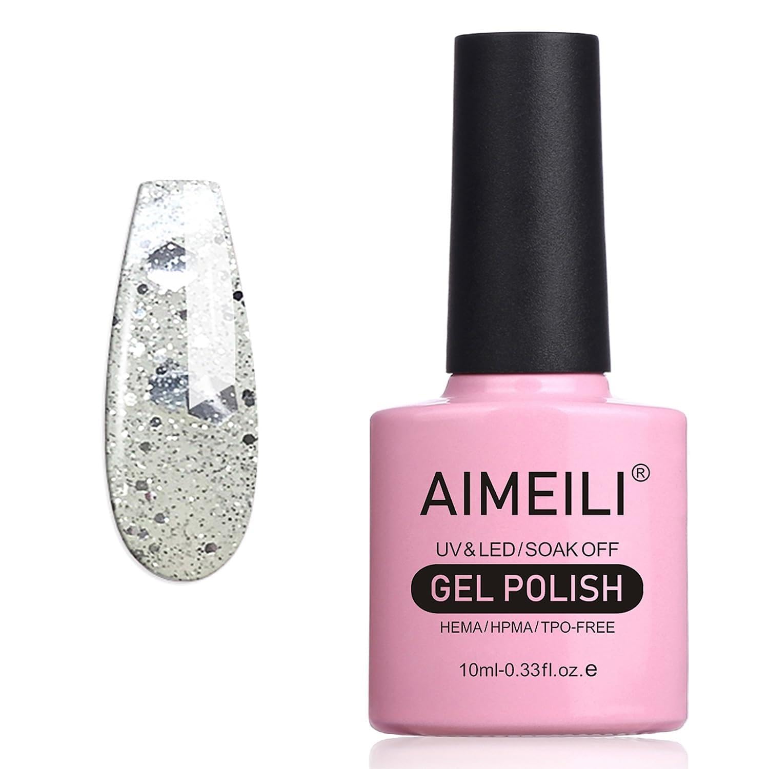 AIMEILI Gel Nail Polish, UV LED Soak Off Nail Art Manicure Pedicure Ideal for Salon Studios & Home Use, Long Lasting & Easy to Apply - (464) 10ml