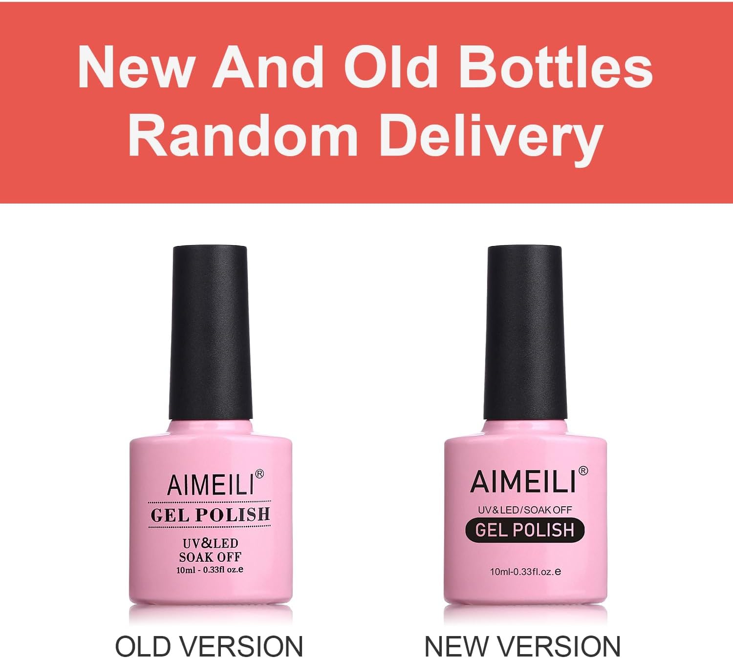 AIMEILI Gel Nail Polish, UV LED Soak Off Nail Art Manicure Pedicure Ideal for Salon Studios & Home Use, Long Lasting & Easy to Apply - (464) 10ml