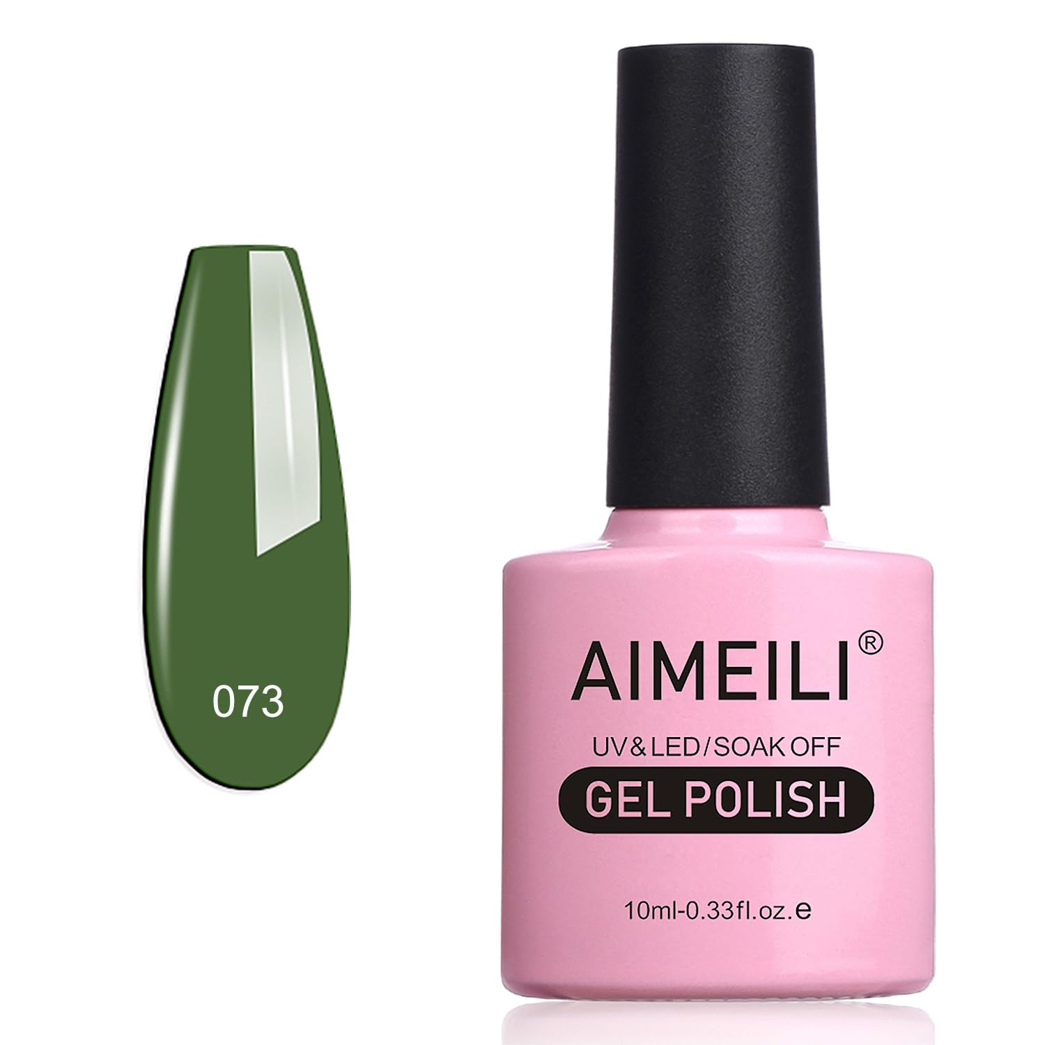 AIMEILI Gel Nail Polish, UV LED Soak Off Nail Art Manicure Pedicure Ideal for Salon Studios & Home Use, Long Lasting & Easy to Apply - (464) 10ml