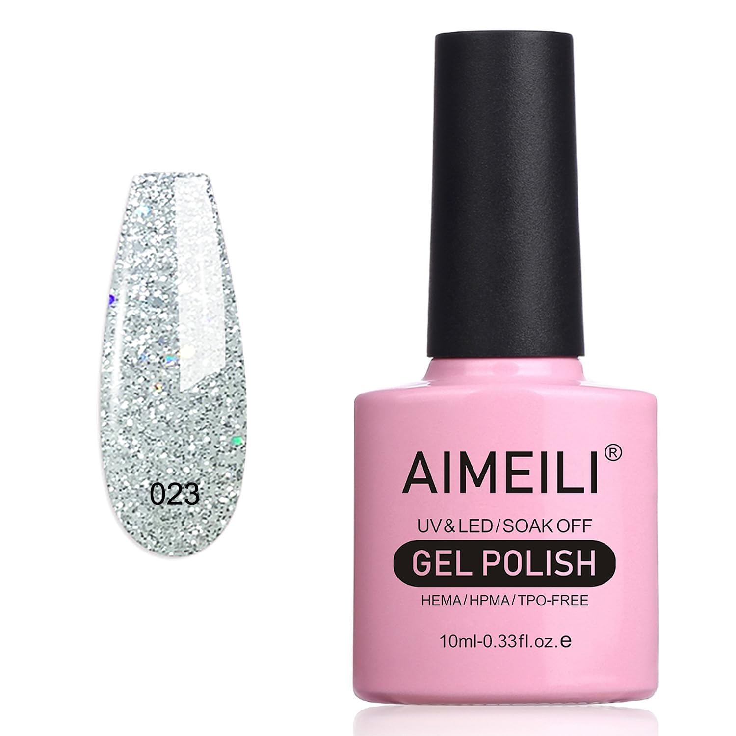 AIMEILI Gel Nail Polish, UV LED Soak Off Nail Art Manicure Pedicure Ideal for Salon Studios & Home Use, Long Lasting & Easy to Apply - (464) 10ml