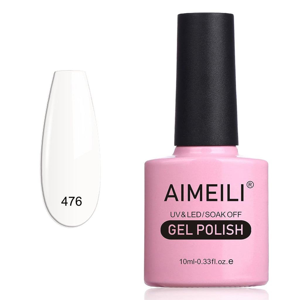 AIMEILI Gel Nail Polish, UV LED Soak Off Nail Art Manicure Pedicure Ideal for Salon Studios & Home Use, Long Lasting & Easy to Apply - (464) 10ml