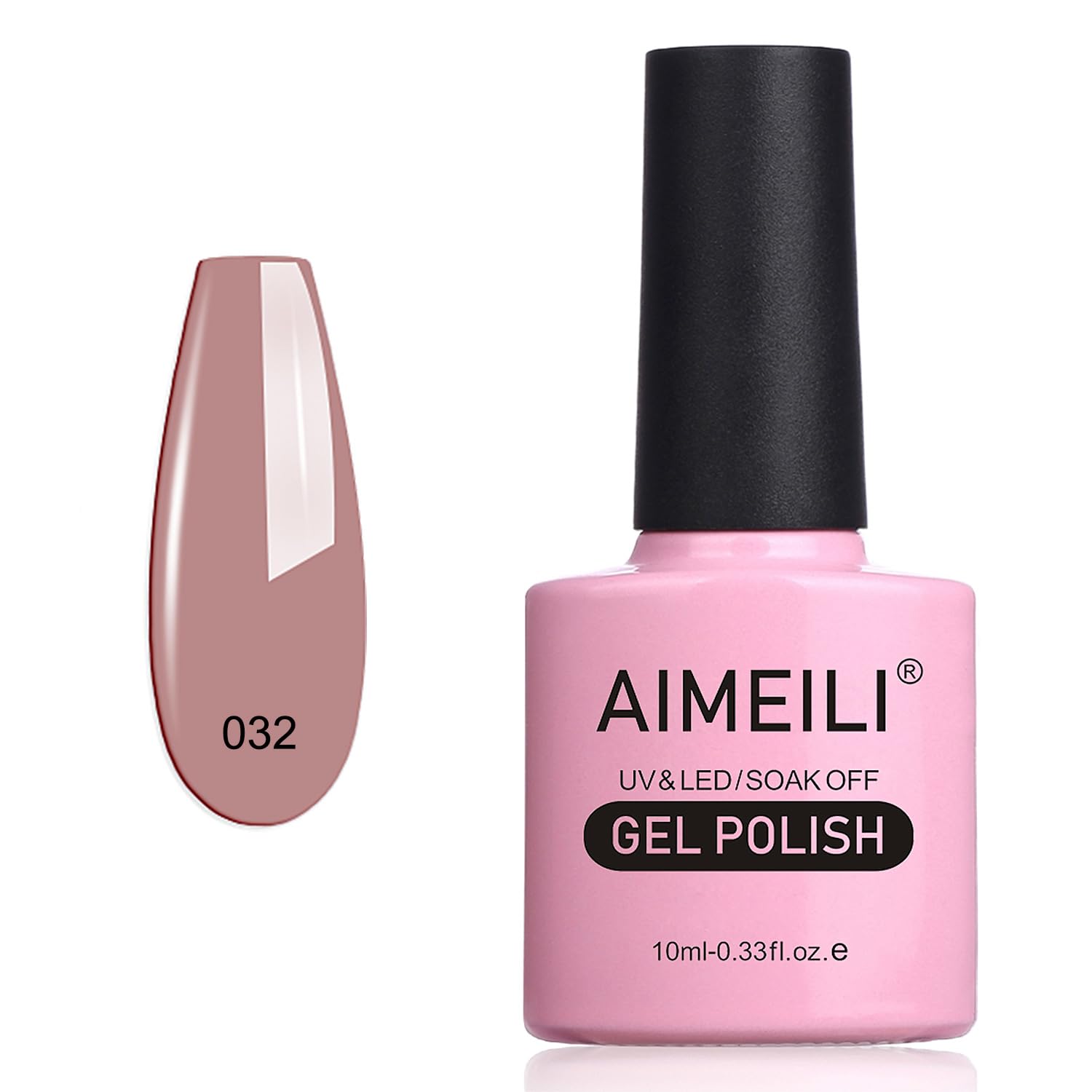 AIMEILI Gel Nail Polish, UV LED Soak Off Nail Art Manicure Pedicure Ideal for Salon Studios & Home Use, Long Lasting & Easy to Apply - (464) 10ml