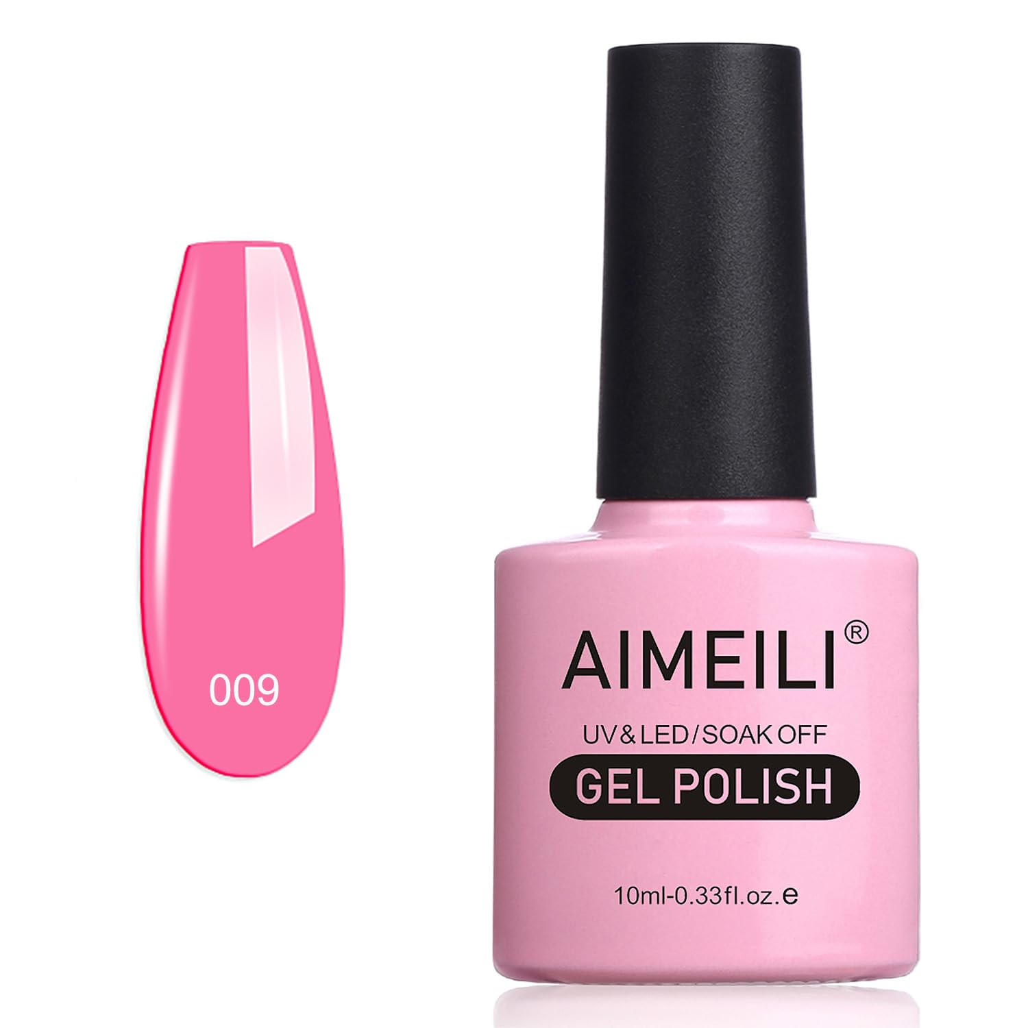 AIMEILI Gel Nail Polish, UV LED Soak Off Nail Art Manicure Pedicure Ideal for Salon Studios & Home Use, Long Lasting & Easy to Apply - (464) 10ml