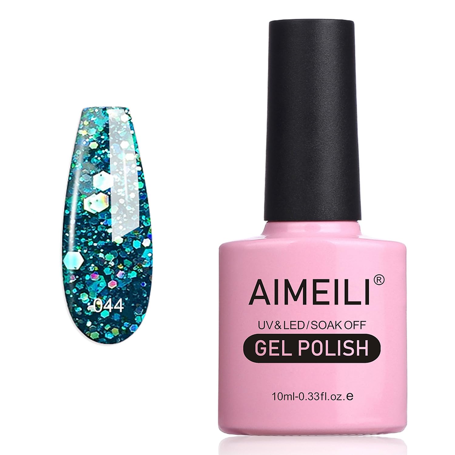 AIMEILI Gel Nail Polish, UV LED Soak Off Nail Art Manicure Pedicure Ideal for Salon Studios & Home Use, Long Lasting & Easy to Apply - (464) 10ml