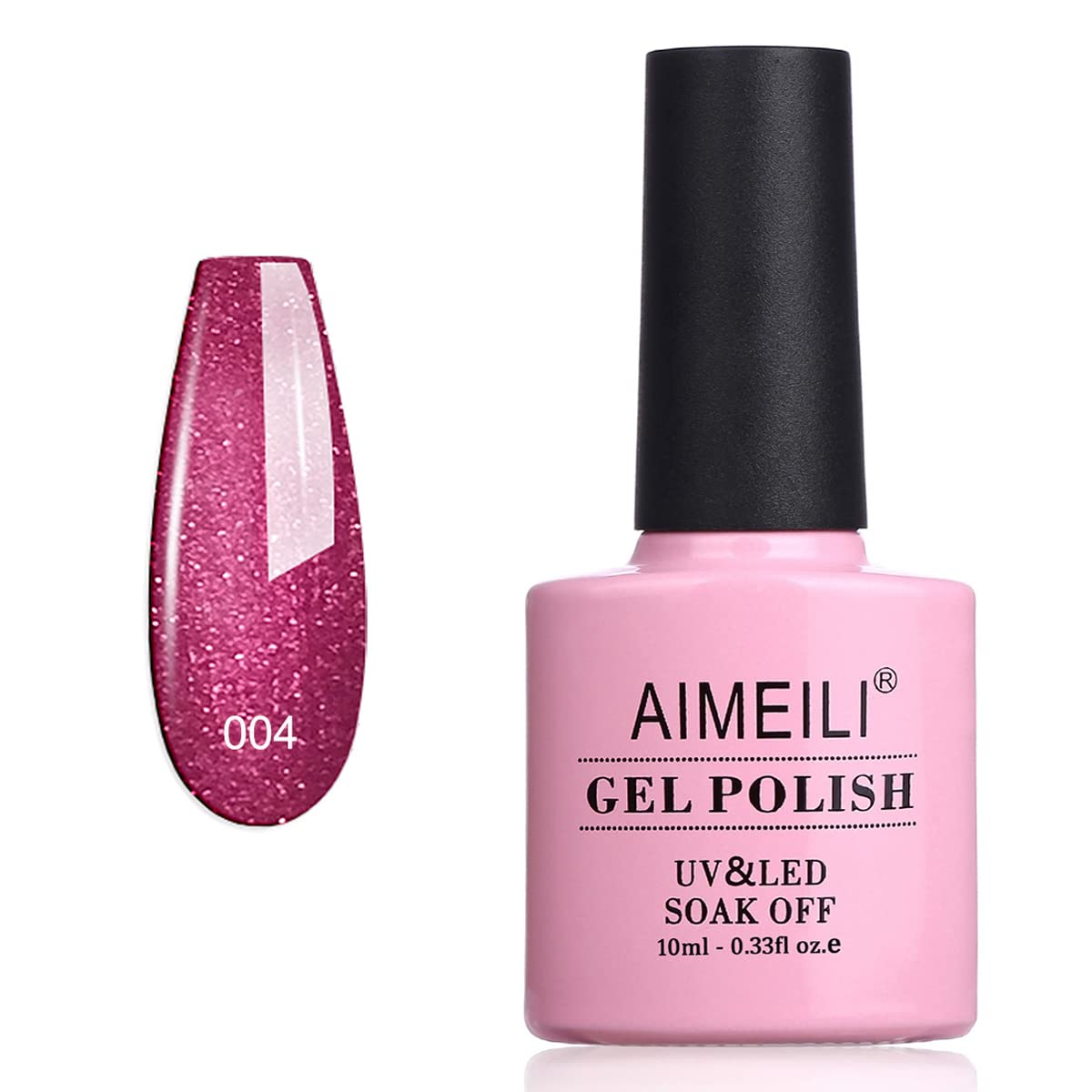 AIMEILI Gel Nail Polish, UV LED Soak Off Nail Art Manicure Pedicure Ideal for Salon Studios & Home Use, Long Lasting & Easy to Apply - (464) 10ml