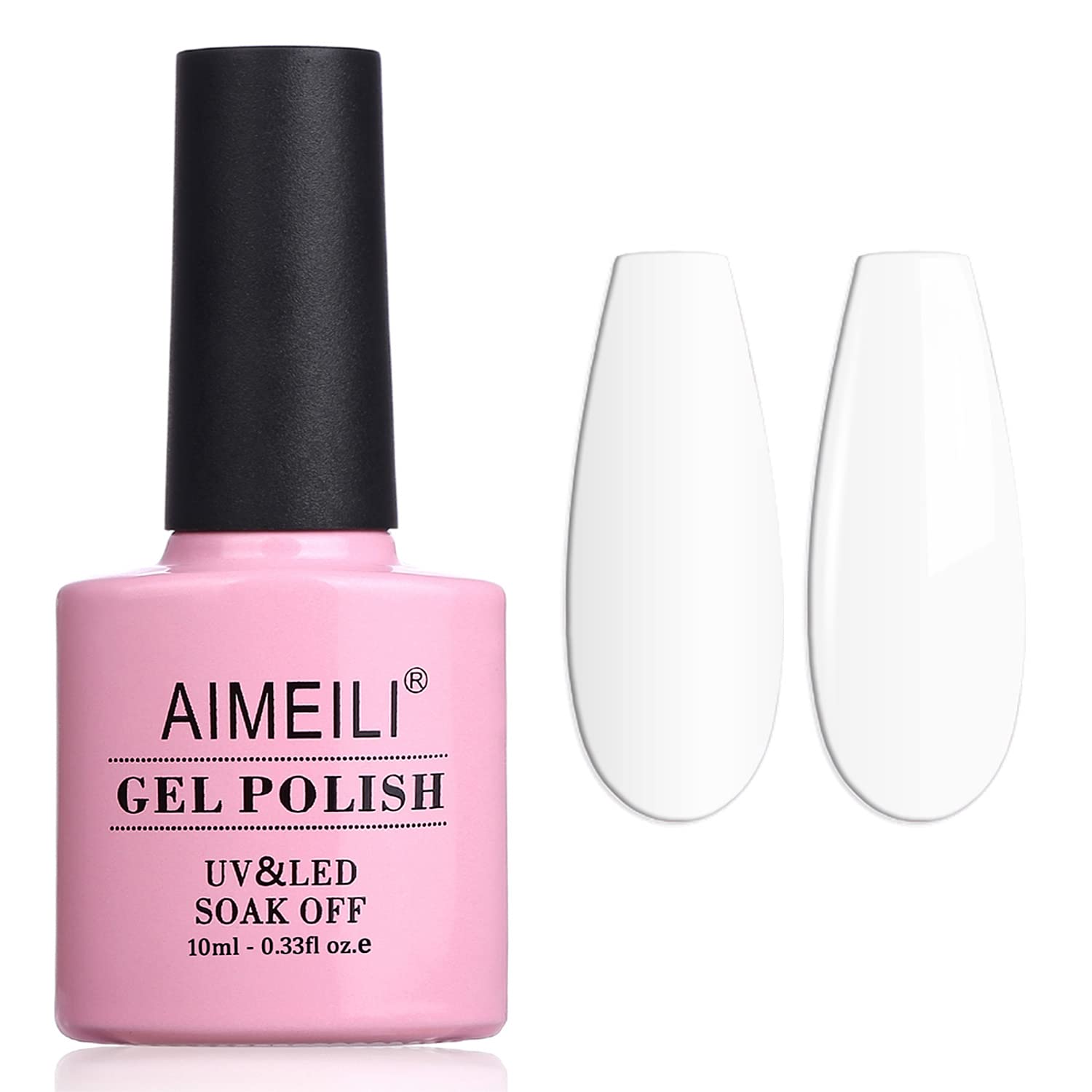 AIMEILI Gel Nail Polish, UV LED Soak Off Nail Art Manicure Pedicure Ideal for Salon Studios & Home Use, Long Lasting & Easy to Apply - (464) 10ml