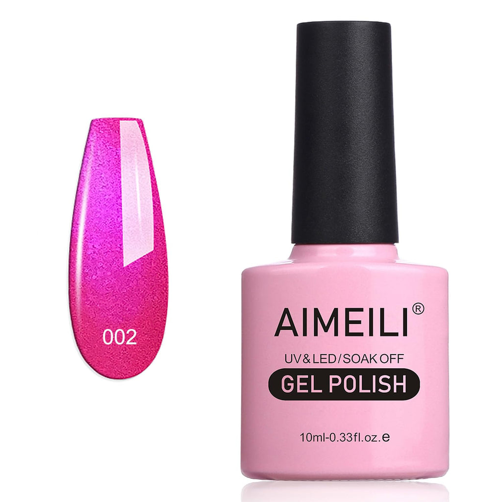 AIMEILI Gel Nail Polish, UV LED Soak Off Nail Art Manicure Pedicure Ideal for Salon Studios & Home Use, Long Lasting & Easy to Apply - (464) 10ml