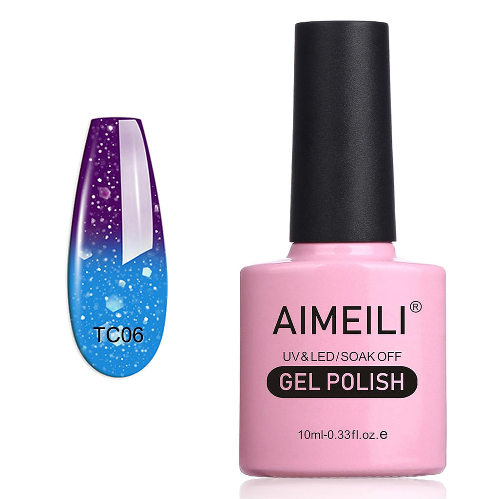 AIMEILI Gel Nail Polish, UV LED Soak Off Nail Art Manicure Pedicure Ideal for Salon Studios & Home Use, Long Lasting & Easy to Apply - (464) 10ml