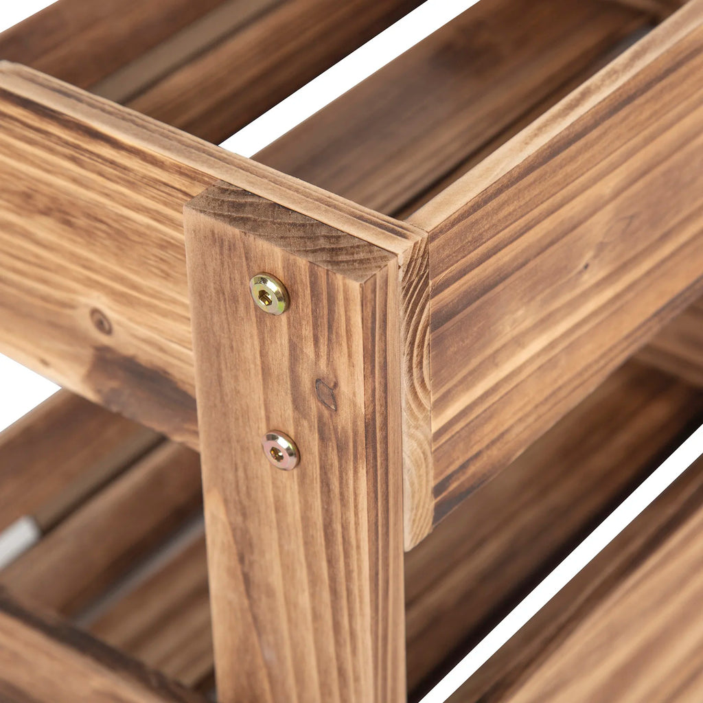 2-Tier Wooden Produce Stand