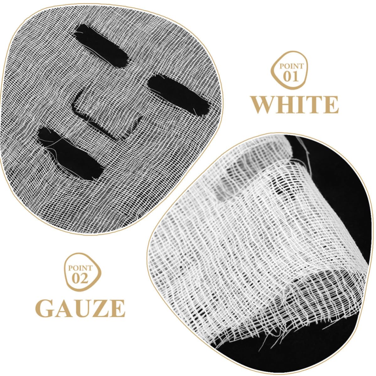 Pure Gauze Facial Masks, 100-Pack