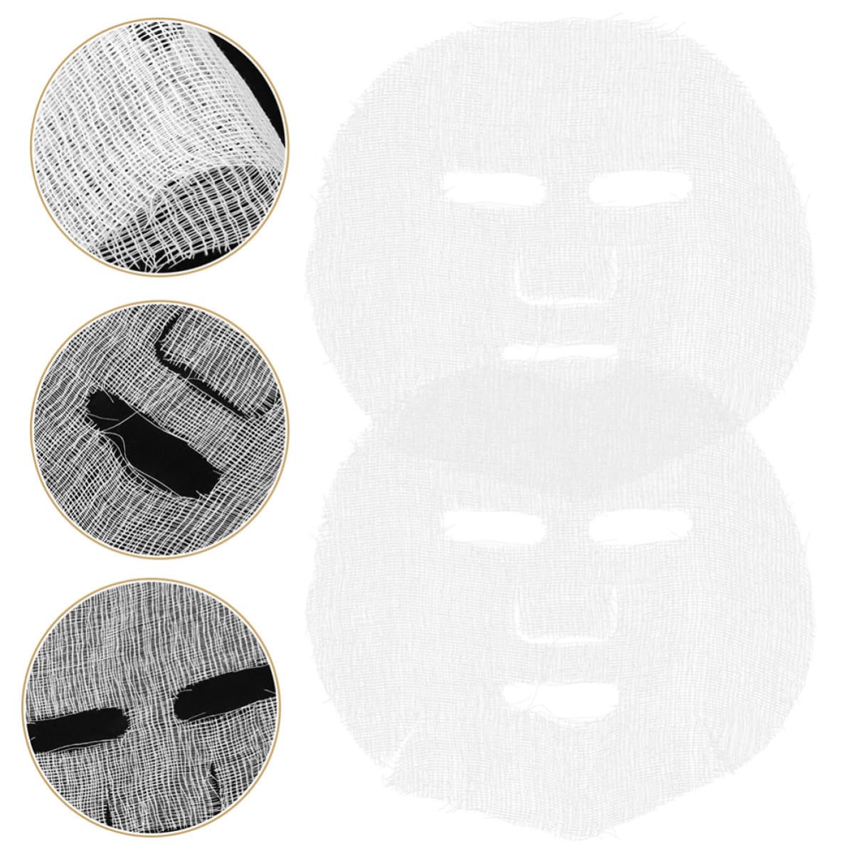 Pure Gauze Facial Masks, 100-Pack