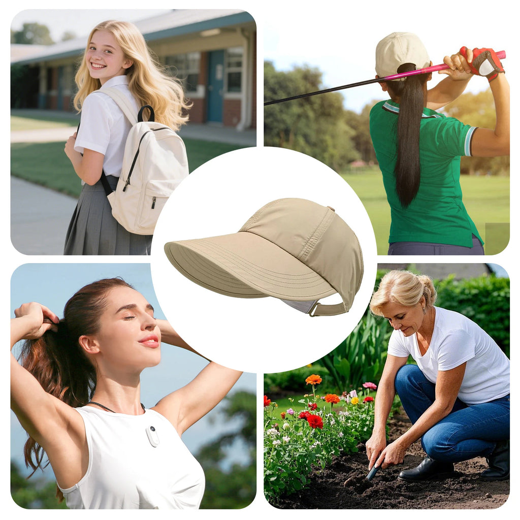 Wide-Brim Foldable Sun Hat