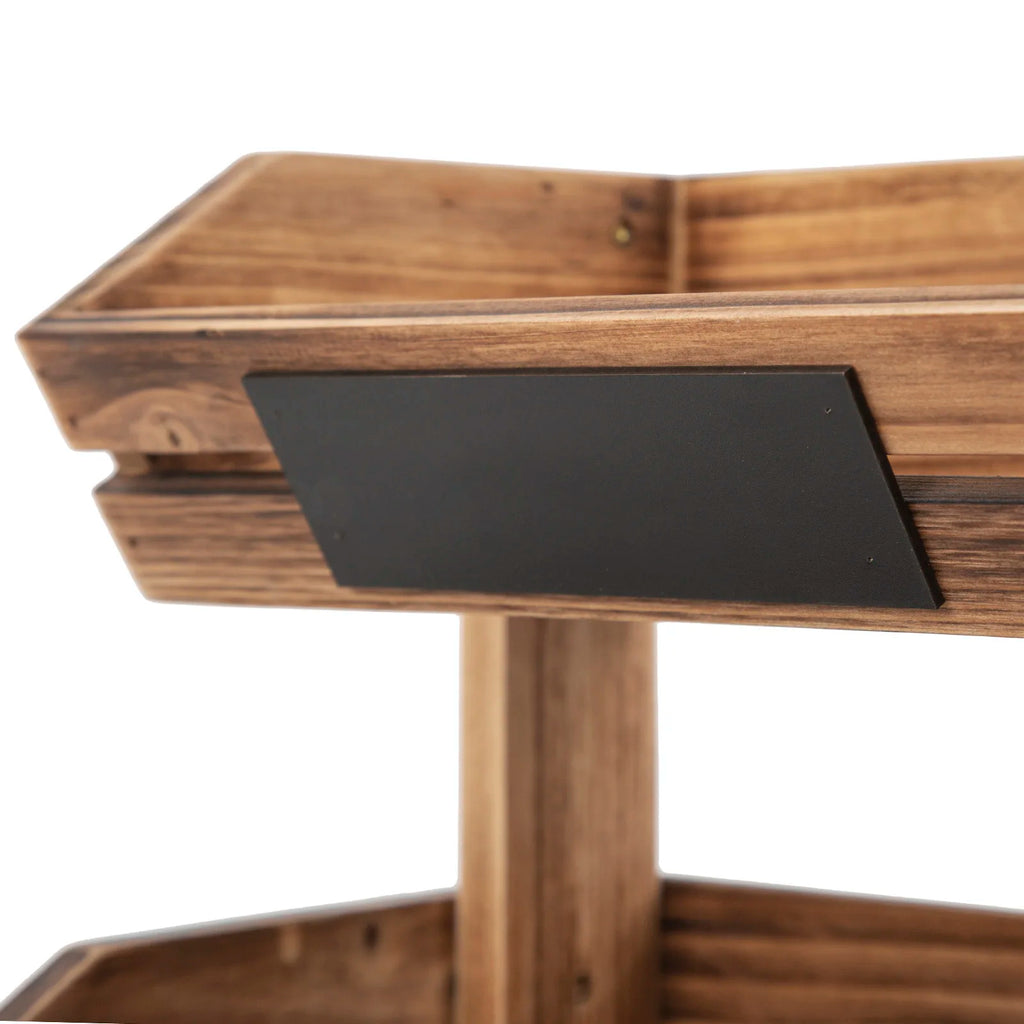 2-Tier Wooden Produce Stand