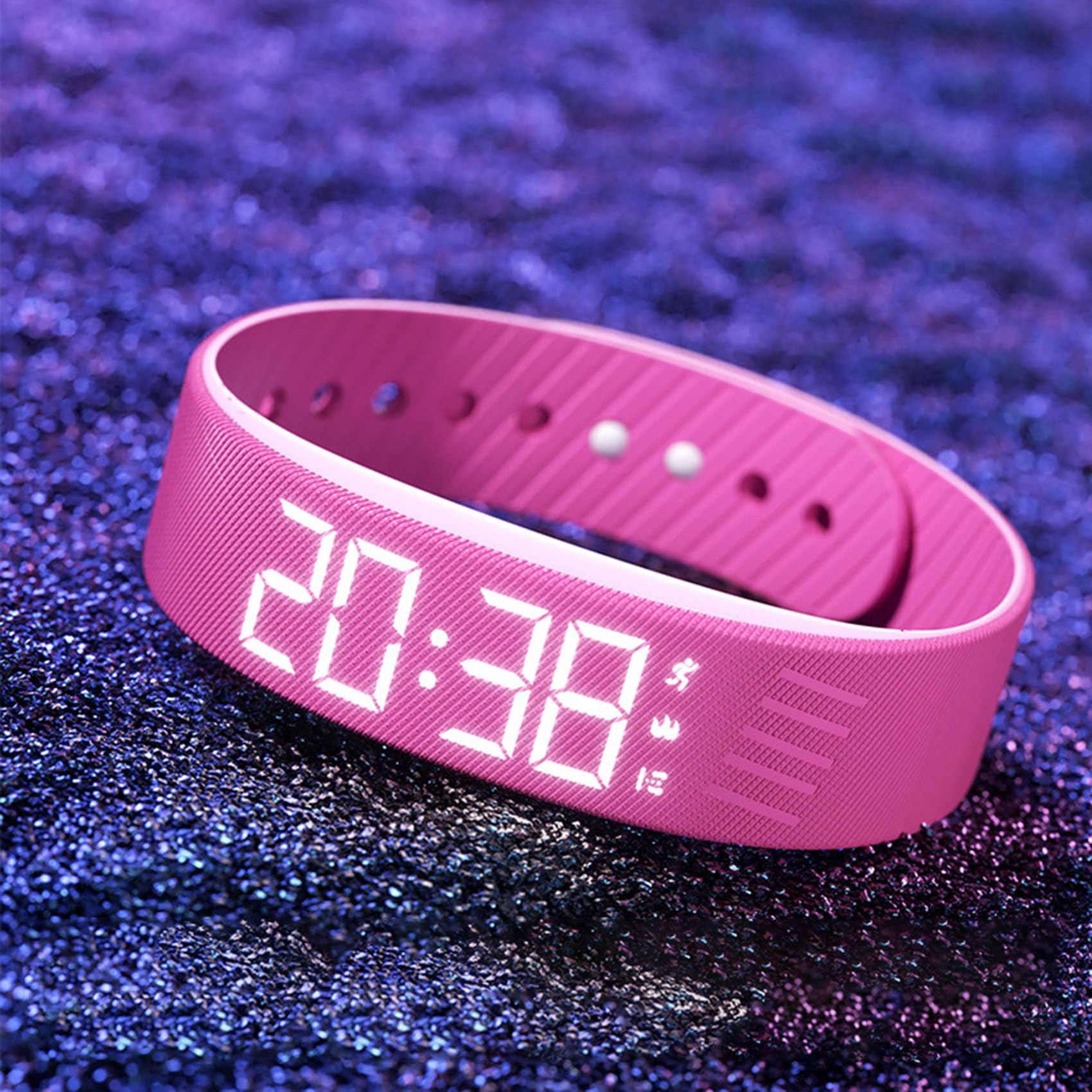 Histrips Onyx Vibration Alarm - Strong Vibration Sleep Watch for Deep Sleepers, Adjustable Intensity, Comfortable Strap, Long Battery Life, Small ＆ Portable, Don't Disturb Others (Black)