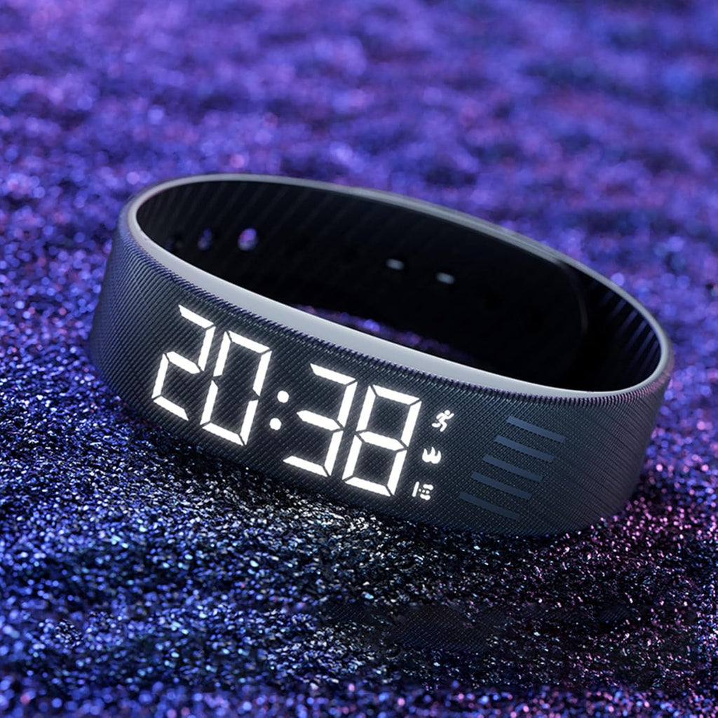 Histrips Onyx Vibration Alarm - Strong Vibration Sleep Watch for Deep Sleepers, Adjustable Intensity, Comfortable Strap, Long Battery Life, Small ＆ Portable, Don't Disturb Others (Black)