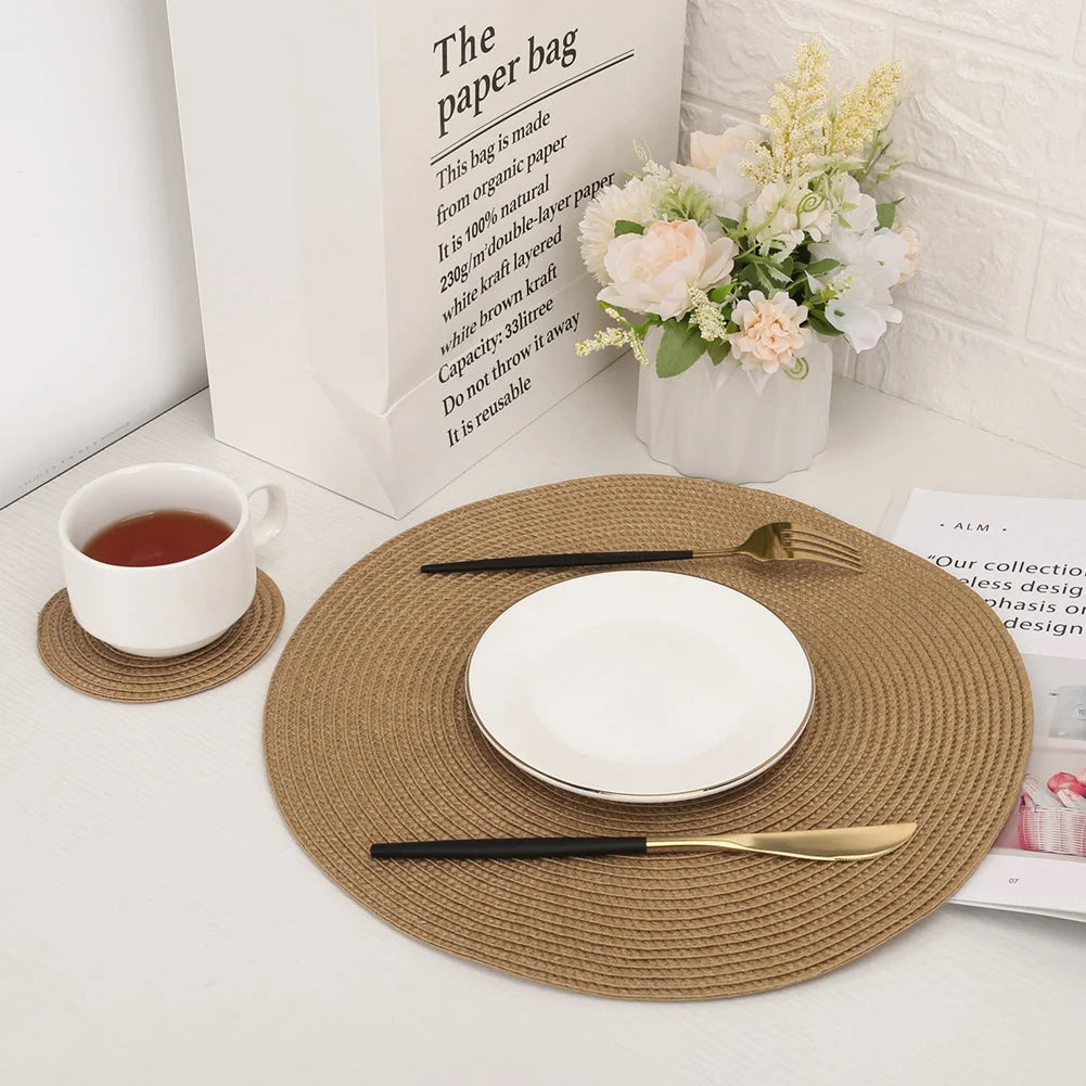 Braided Table Placemats, Set of 6